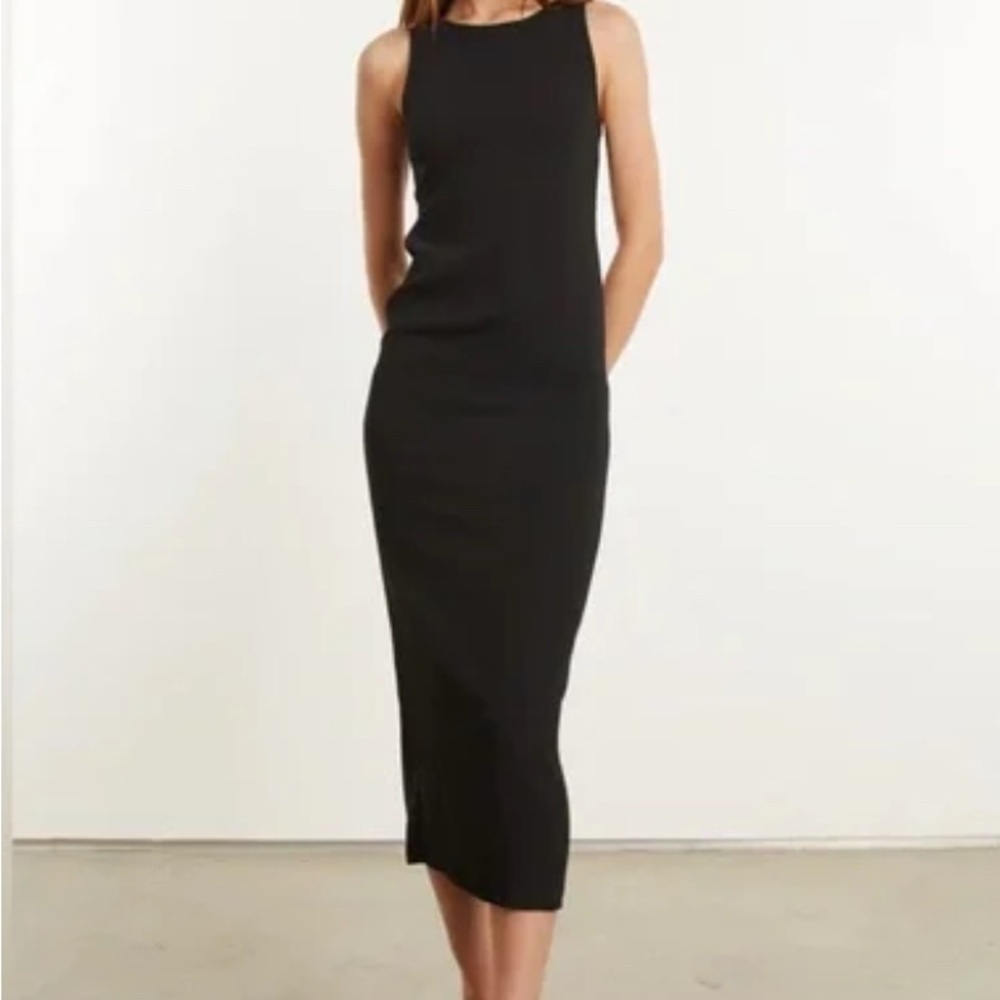 SPRWMN Black Midi Dress